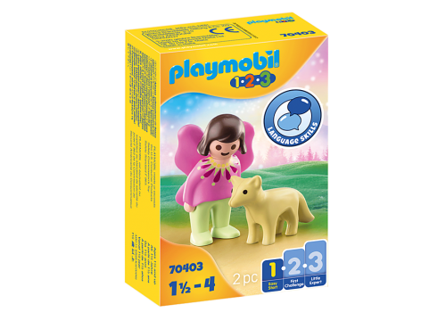 PLAYMOBIL 70403 1.2.3 FAIRY FRIEND WITH FOX FOR 18+ MONTHS
